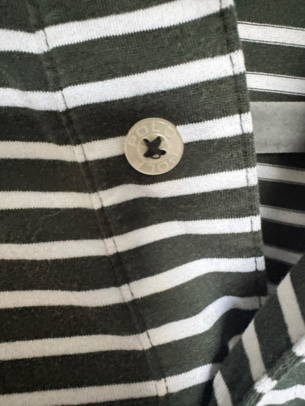 Title:
Polo Golf Ralph Lauren Striped Shirt Men’s M Pima Cotton Green White - Picture 4 of 8